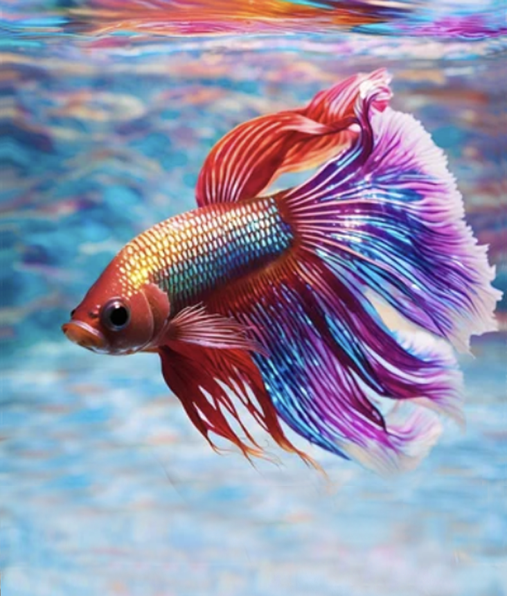 Beautiful Rainbow Colored Fish